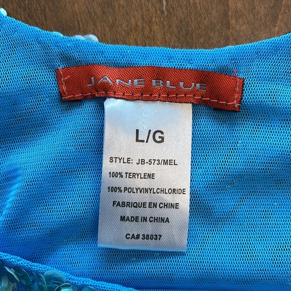 Jane Blue sparky tanktop with stretch - Picture 7 of 8